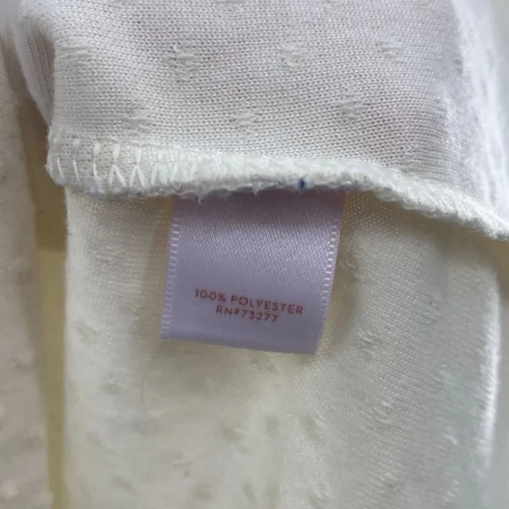 3For$20 Lauren Conrad Cream Dot Textured Top size Small
